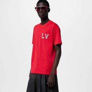 LOUIS VUITTON 刺繍パッチ コットンピケ Tシャツ