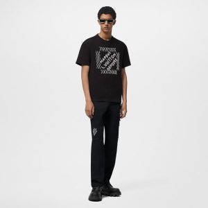 LOUIS VUITTON エンブロイダードシグネチャーコットンTシャツ