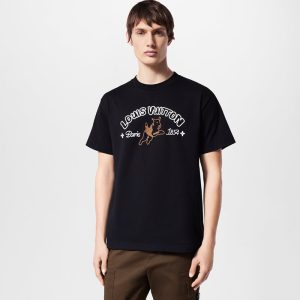 LOUIS VUITTON 刺繍入りコットンTシャツ