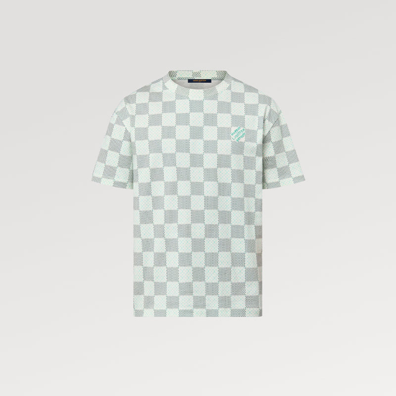 LOUIS VUITTON プリントコットン半袖Tシャツ