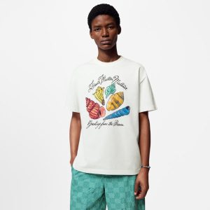 LOUIS VUITTON プリントコットン半袖