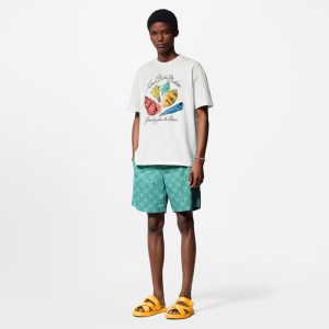 LOUIS VUITTON プリントコットン半袖
