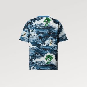 LOUIS VUITTON プリントショートスリーブコットンTシャツ