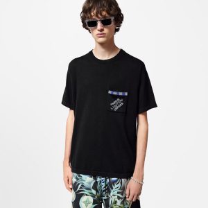 LOUIS VUITTON エンベリッシュドショートスリーブコットンクルーネック