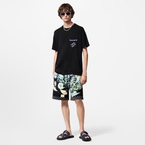 LOUIS VUITTON エンベリッシュドショートスリーブコットンクルーネック