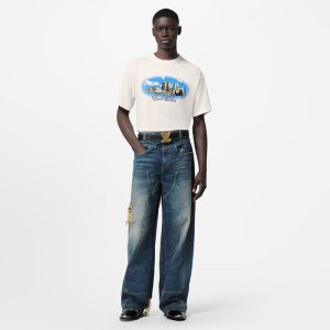 LOUIS VUITTON グラフィックショートスリーブコットンクルーネック