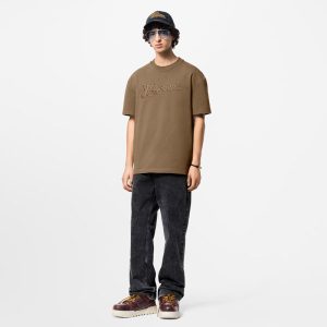 LOUIS VUITTON エンブロイダードシグネチャーコットンTシャツ
