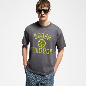 LOUIS VUITTON エンベリッシュドショートスリーブコットンクルーネック