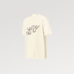 LOUIS VUITTON エンベリッシュドショートスリーブコットンクルーネック