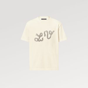 LOUIS VUITTON エンベリッシュドショートスリーブコットンクルーネック