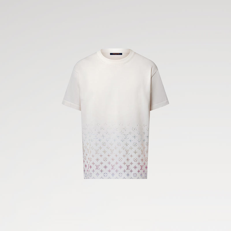 LOUIS VUITTON モノグラム グラディエント エンベリッシュド ショートスリーブクルーネック