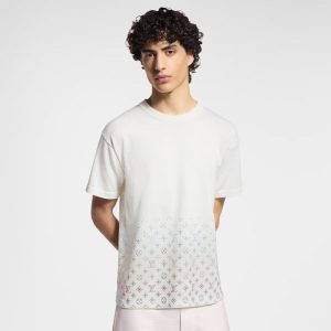 LOUIS VUITTON モノグラム グラディエント エンベリッシュド ショートスリーブクルーネック