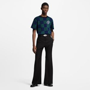 LOUIS VUITTON ジャカードダミエ ショートスリーブコットンクルーネック
