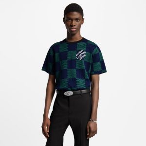 LOUIS VUITTON ジャカードダミエ ショートスリーブコットンクルーネック