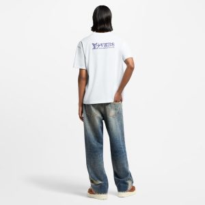 LOUIS VUITTON エンベリッシュド グラフィックコットンTシャツ