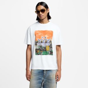LOUIS VUITTON エンベリッシュド グラフィックコットンTシャツ