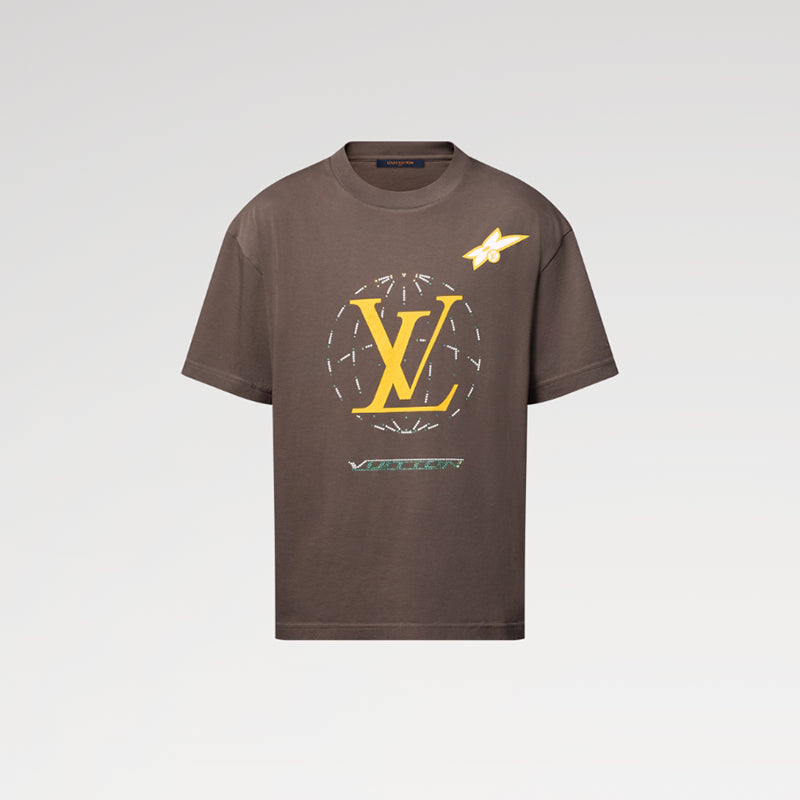LOUIS VUITTON ウォッシュドエンベリッシュド コットンTシャツ