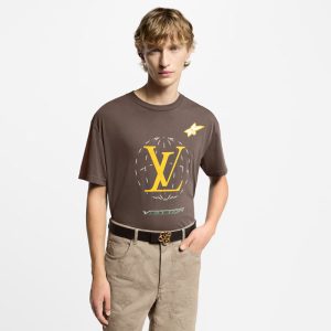 LOUIS VUITTON ウォッシュドエンベリッシュド コットンTシャツ