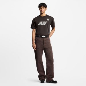 LOUIS VUITTON ウォッシュドプリンテッド コットンTシャツ