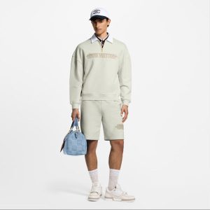 LOUIS VUITTON    エンベリッシュド ハーフジップ スウェットシャツ