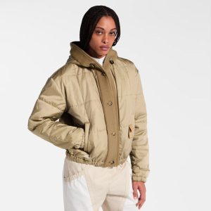 LOUIS VUITTON    耐裂性のあるキルティングフードジャケット  1AIAHR