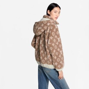 LOUIS VUITTON    モノグラム フリース フーデッドジャケット  1AIP50
