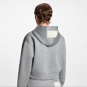 LOUIS VUITTON    クロップド モノグラム スカーフ フーディ