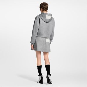 LOUIS VUITTON    クロップド モノグラム スカーフ フーディ