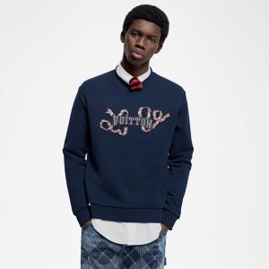 LOUIS VUITTON エンブロイダードコットンクルーネック