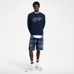 LOUIS VUITTON エンブロイダードコットンクルーネック