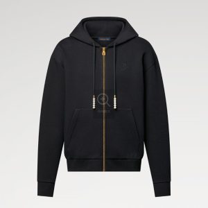 LOUIS VUITTON エンブロイダードジップジャージーフーディ