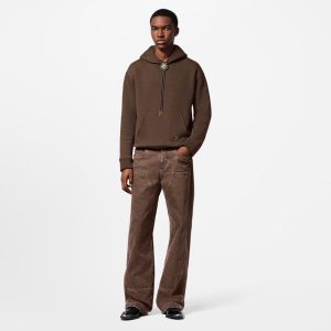 LOUIS VUITTON エンベリッシュドコットンフーディ