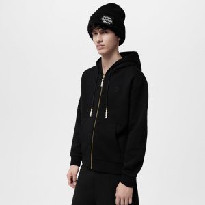 LOUIS VUITTON エンブロイダードジャージーフーディ