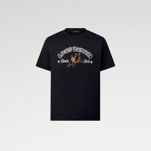 LOUIS VUITTON 刺繍入りコットンTシャツ
