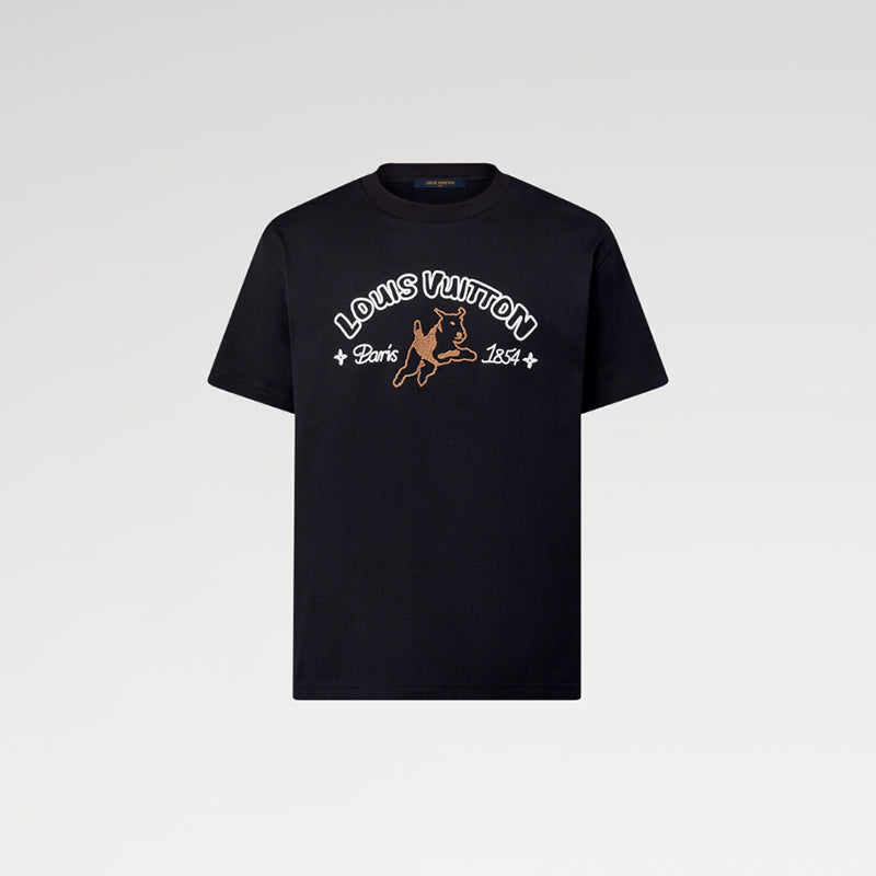 LOUIS VUITTON 刺繍入りコットンTシャツ