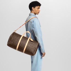 LOUIS VUITTON   キーポル･バンドリエール 55 モン･モノグラム   Ref：P01943