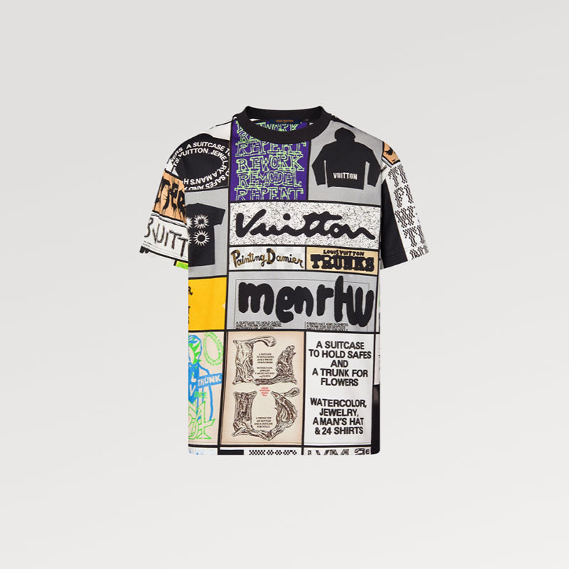 LOUIS VUITTON プリントコットンTシャツ